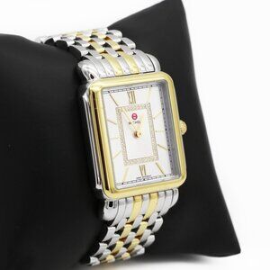 MICHELE MWW06X000037 Deco II Two Tone Diamond Watch
